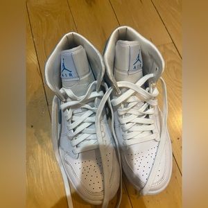 Nike Air Jordan 1 Blue and White Size 8
